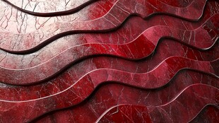 红色波浪纹理金属质感背景