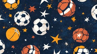 足球星星图案背景图