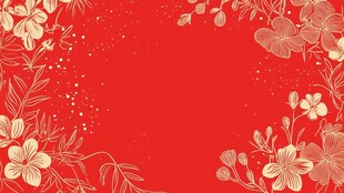 红色金花纹喜庆背景图