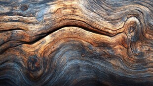 沧桑纹理的古老木头