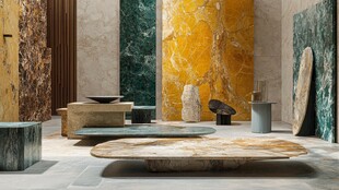 多样石材打造的室内美学空间