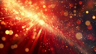 炫彩红色光效粒子背景图