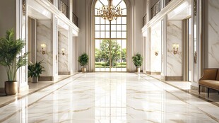 豪华大理石大厅典雅景致