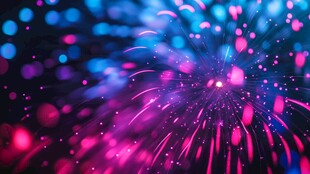 绚丽梦幻粒子爆炸背景图