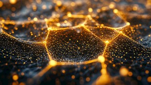 科技感的网络连接光影图