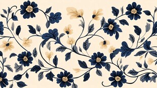 复古花卉图案装饰纹理