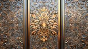 精美金属雕花装饰图案