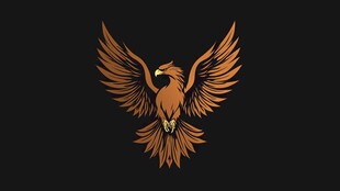 金色飞鹰标志设计