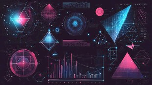 科技感几何图形艺术集合
