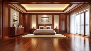 中式奢华卧室室内设计图