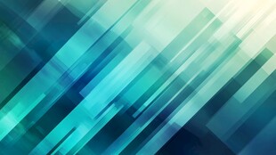 蓝绿渐变动感几何线条背景