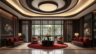 中式豪华客厅优雅空间