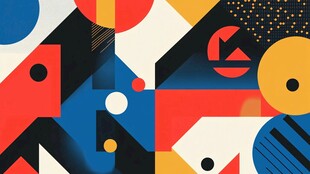 抽象几何图案艺术背景