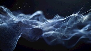 梦幻流动的科技感线条