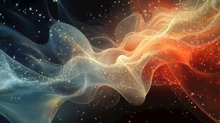 梦幻炫彩流动光影背景