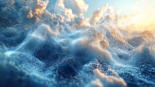 云海翻涌的梦幻天空景象