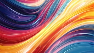 绚丽多彩流体艺术图案