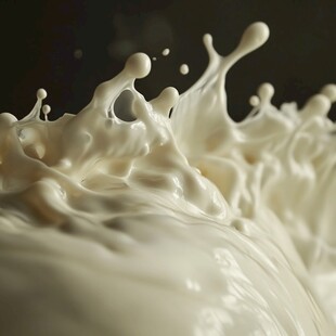 牛奶飞溅瞬间的美妙画面