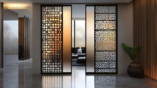 中式镂空屏风打造雅致空间