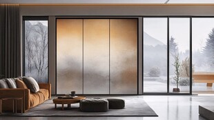 现代客厅的诗意移门设计