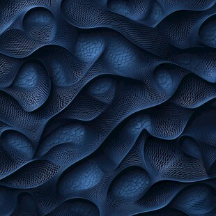 深邃蓝调3D纹理图案