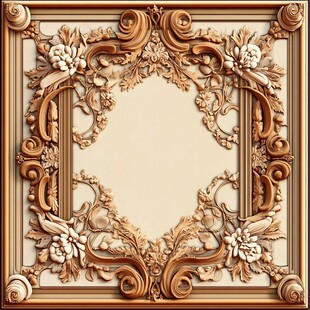 欧式雕花相框 奢华艺术感