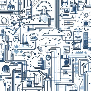 科技元素无缝图案设计