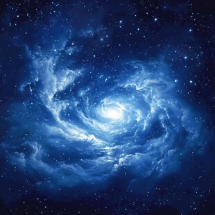 梦幻璀璨的宇宙漩涡景象