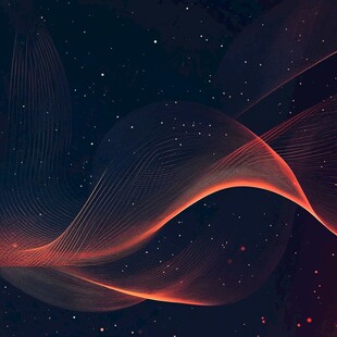 梦幻流光宇宙动感线条背景