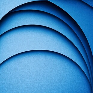 蓝色弧形纸艺纹理背景