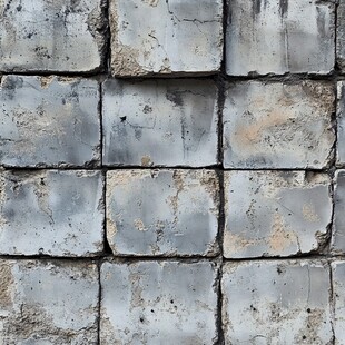 灰色旧砖块墙面纹理特写