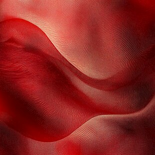 红色飘逸丝绸纹理背景图