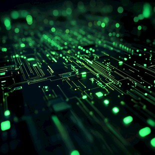 科技感电路板微观世界