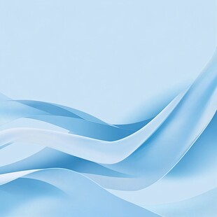 淡蓝色流动曲线背景图