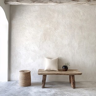 侘寂风室内一隅的宁静角落