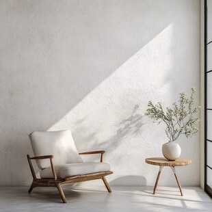 简约角落 闲适座椅与绿植