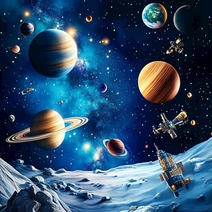 梦幻宇宙 行星与航天器奇观