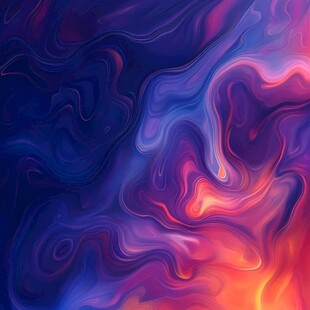 梦幻流体色彩抽象艺术背景