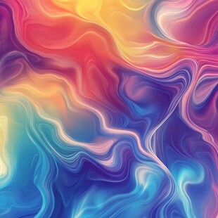 梦幻流体色彩抽象艺术背景