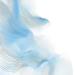 蓝色线条抽象波浪背景图