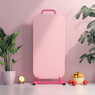 粉色便携行李箱 清新场景