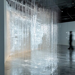 梦幻水幕艺术装置场景