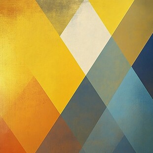 多彩几何色块抽象艺术背景