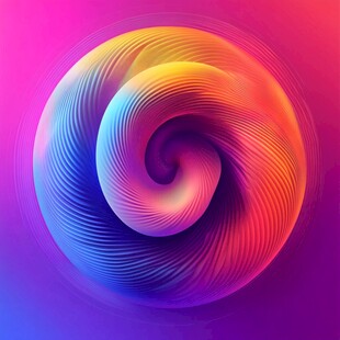炫彩螺旋流体艺术图案