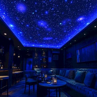 梦幻星空主题室内休闲空间
