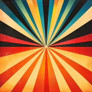 放射状多彩条纹抽象背景