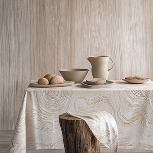 自然风餐桌布置与木质元素