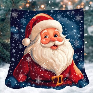圣诞欢乐风 可爱圣诞老人抱枕
