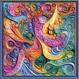 梦幻绚丽的抽象艺术图案