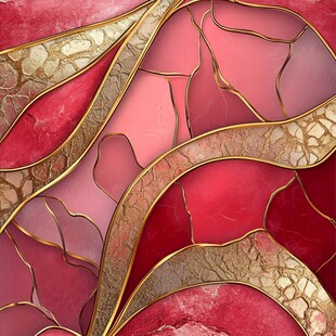 粉色金色交织的抽象纹理图案